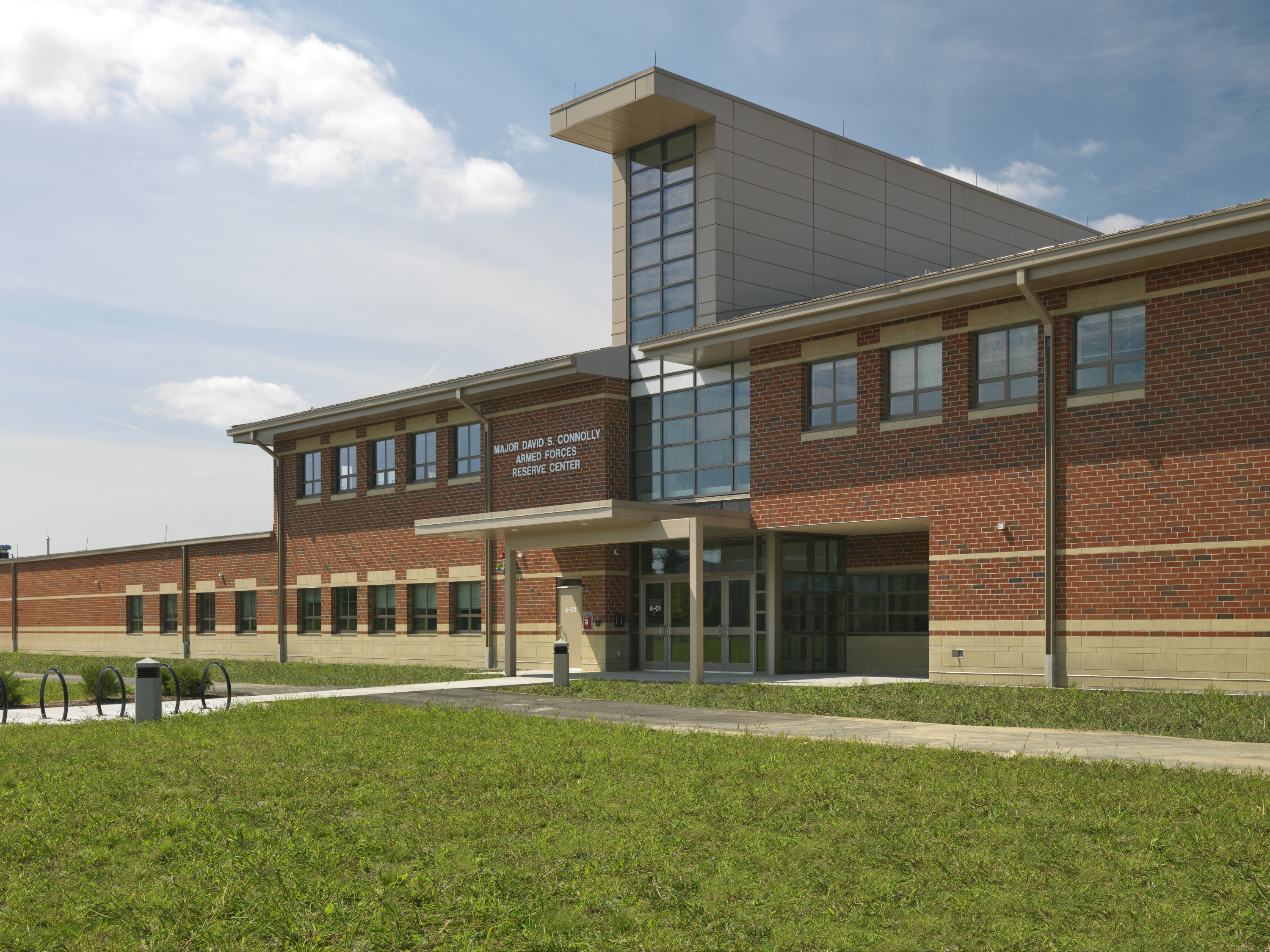 Exterior Entrance to J&J / USAR Training Facility at Fort Devens
